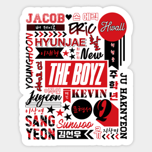 THE BOYZ Collage Sticker